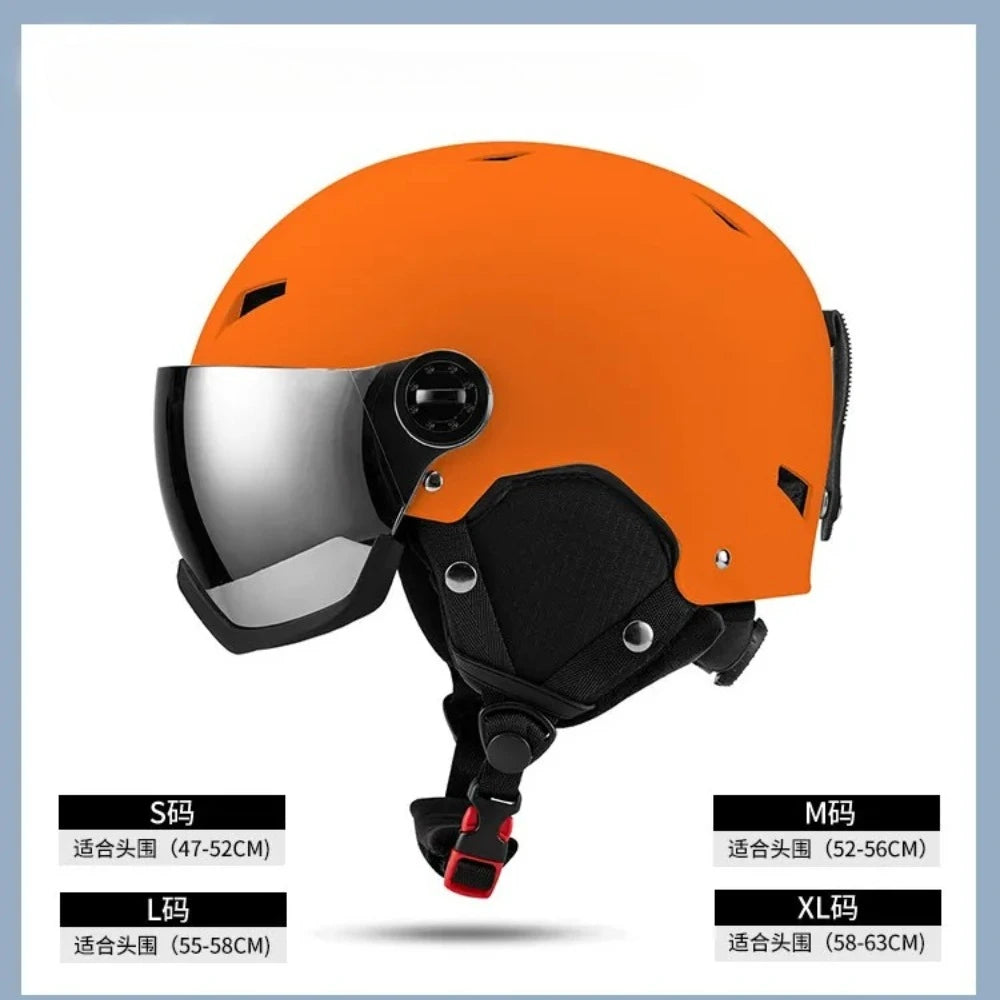 LUMDEER Winter Ski Helmet One-piece Adult Universal Snow Helmet Skating Ski girl Men's Snowboard Outdoor Sports Helmets 2026