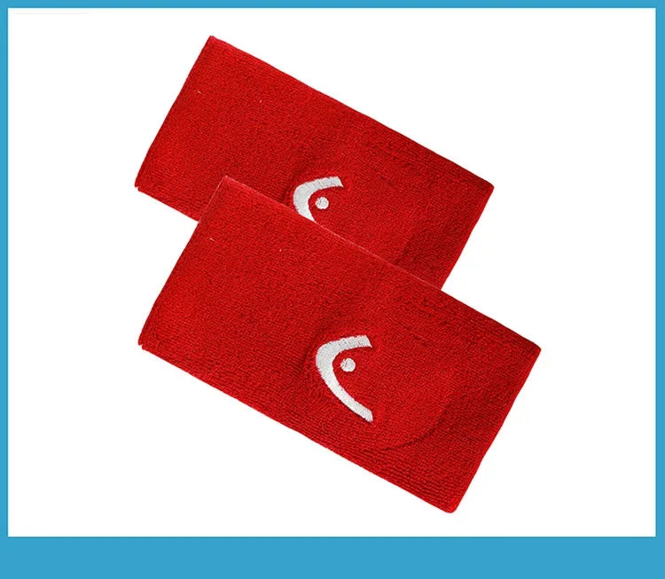 Original HEAD Tennis Wristband Badminton Sport Wristband Cotton Comfortable Sweat Wiping Non Slip Wristband