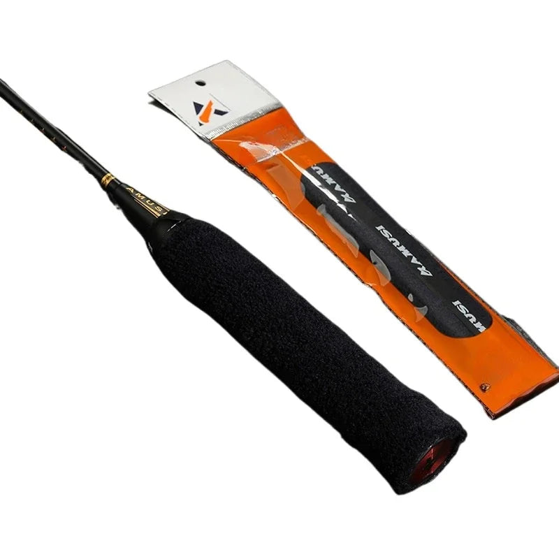 Pro Sweat-Absorbing Overgrips - Towel Grip Tape for Tennis/Badminton Rackets, Non-Slip Control Wrap w/Self-Adhesive