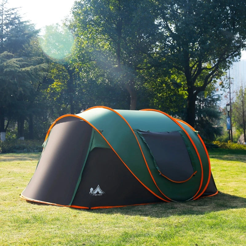 2-4Persons Throw Tent Automatic Waterproof Large Space Family Outdoor Camping Portable Tourist Self-driving BBQ Equipment