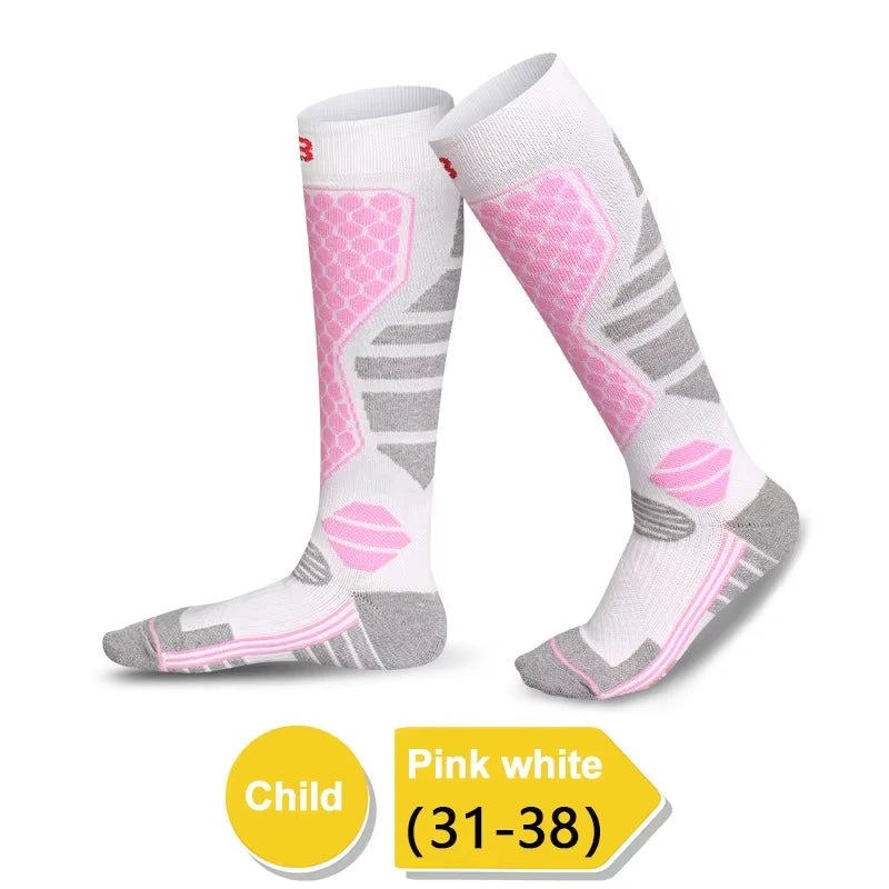 New Winter Warm Ski Socks Anti-slip Thickened Compression Snowboard Socks Thermal Moisture-wicking Knee High Socks 2026