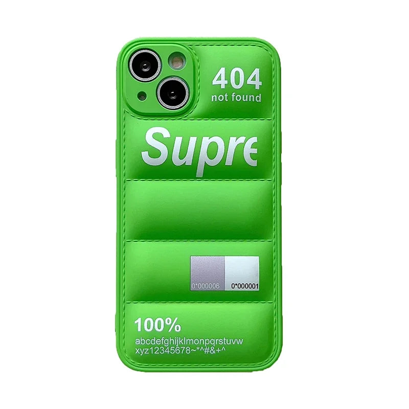 Fashion Down Jacket Puffer Case for iPhone 17 Pro Max 16 15 14 Plus 13 12 11 XR Original Lovely Silicone i Phone Cover Etui