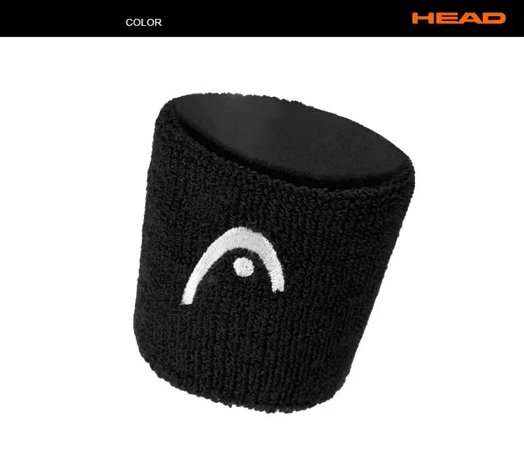 Original HEAD Tennis Wristband Badminton Sport Wristband Cotton Comfortable Sweat Wiping Non Slip Wristband