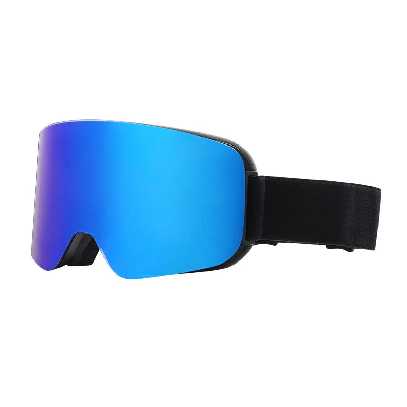 Big Ski Snowboard Goggles Women Men Skiing Eyewear Mask UV 400 Snow Protection Over Glasses Adult Double Anti-Fog Cylindrical