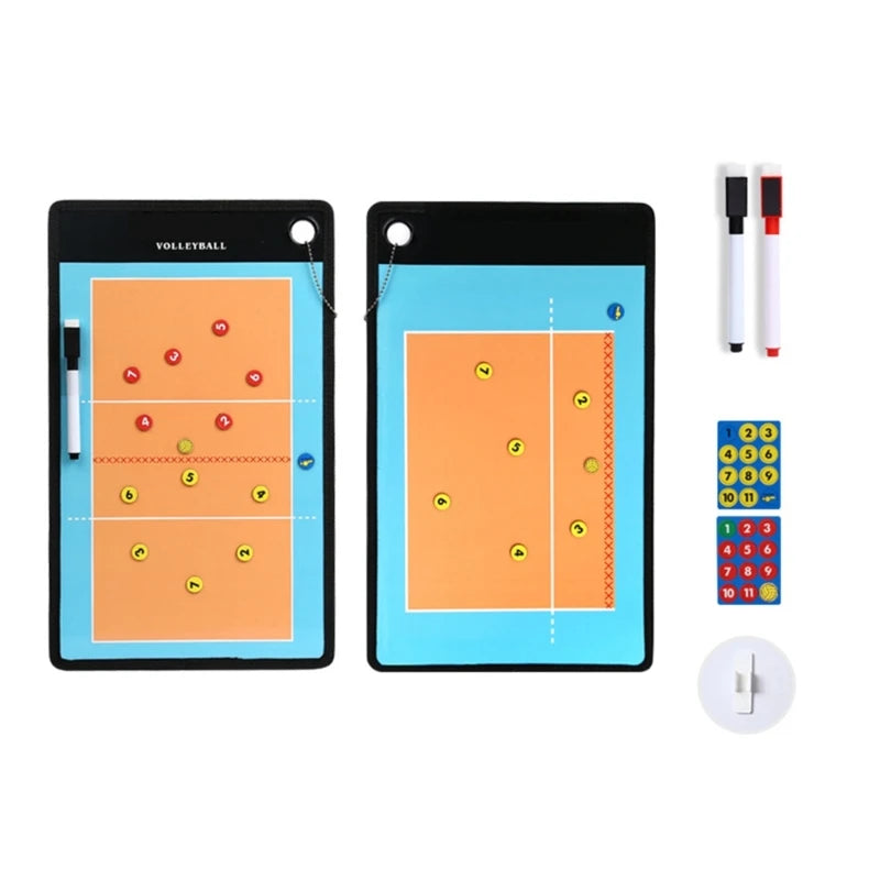 Basketball Coaching Clipboard with Dry Erases Marker and Magnets, Basketball Dry Erases Board for Coaches Football Sport
