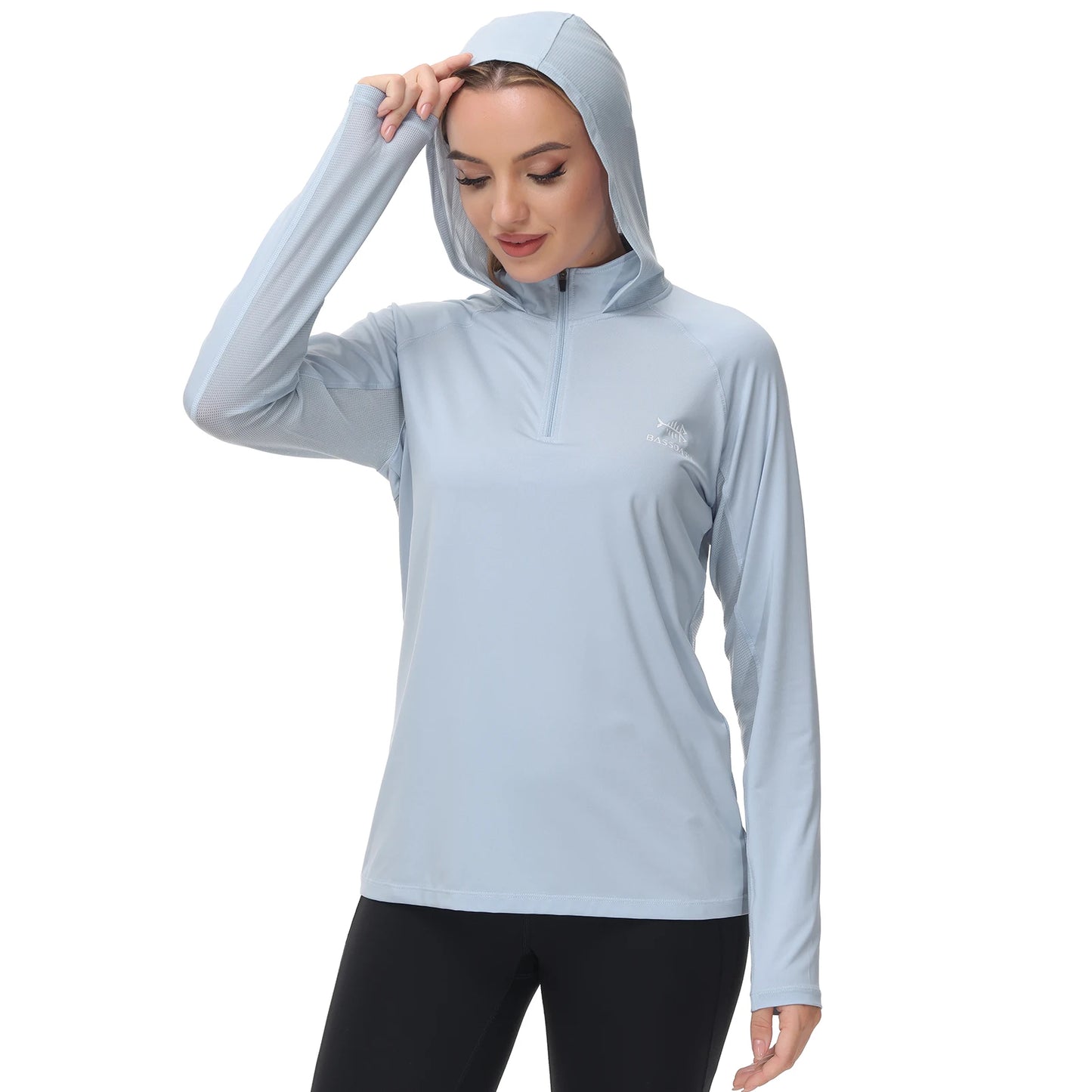 Bassdash Women’s UPF 50+ Performance Hoodie Long Sleeve UV Fishing Hiking Shirt