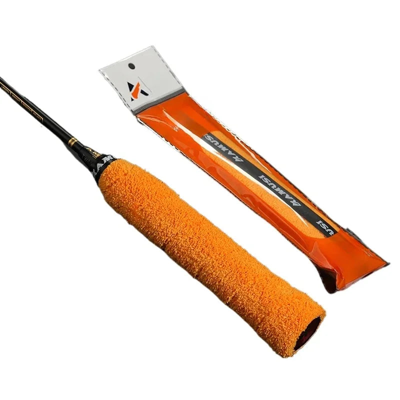 Pro Sweat-Absorbing Overgrips - Towel Grip Tape for Tennis/Badminton Rackets, Non-Slip Control Wrap w/Self-Adhesive