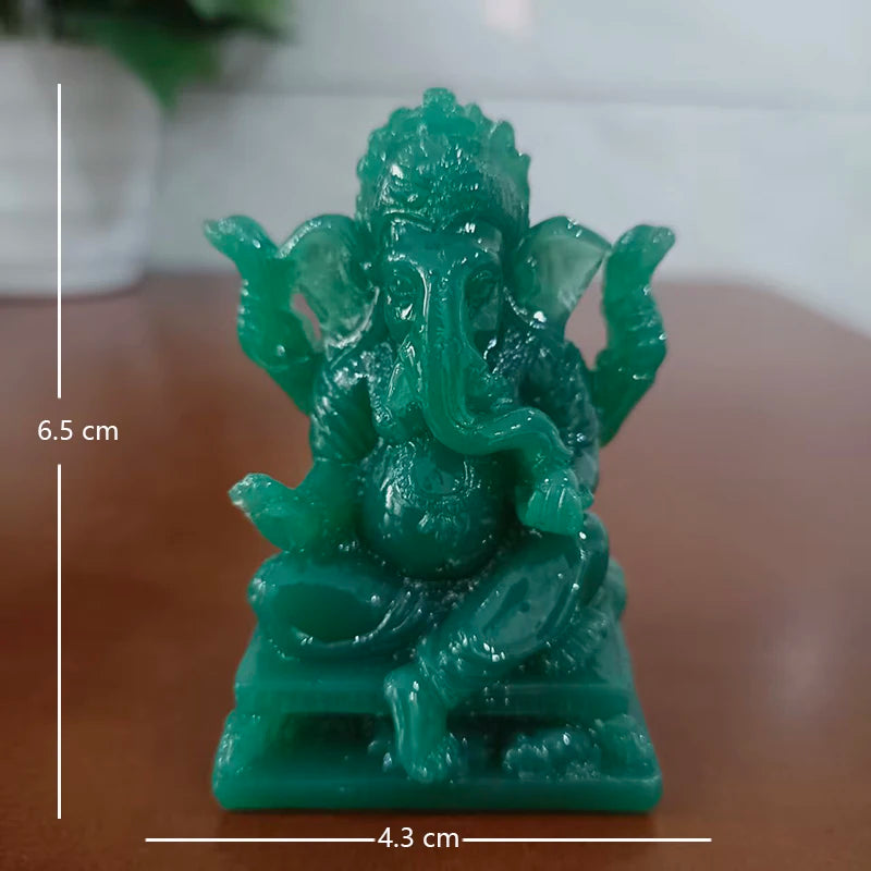 Lord Ganesha Buddha Statue Home Decoration Ganesh Elephant God Sculpture Figurines Ornaments Buddha Statues FengShui Lucky Gift