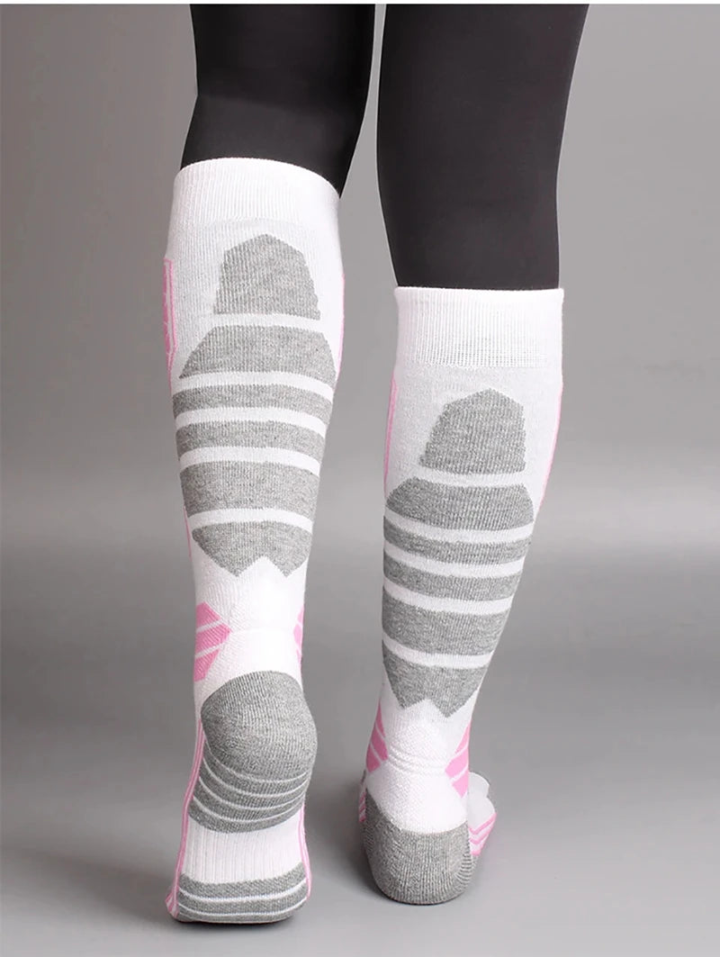 New Winter Warm Ski Socks Anti-slip Thickened Compression Snowboard Socks Thermal Moisture-wicking Knee High Socks 2026